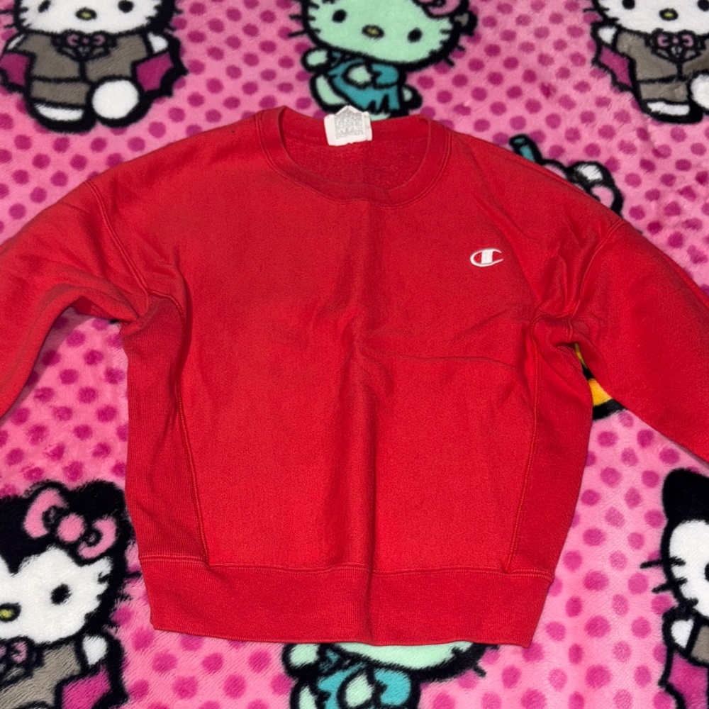Champion Bright Red Crewneck Sweatshirt